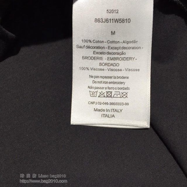 Dior夏裝T恤 19春夏新款 迪奧短袖 黑色短袖  tzy1737